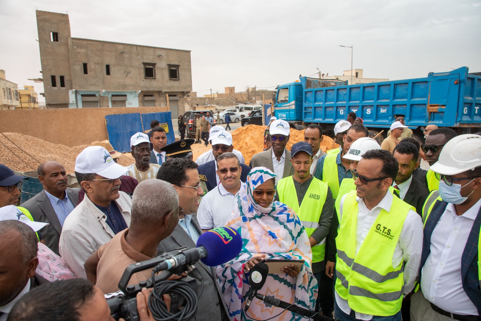 Visite officielle sur un chantier de G.T.S Sarl (2)